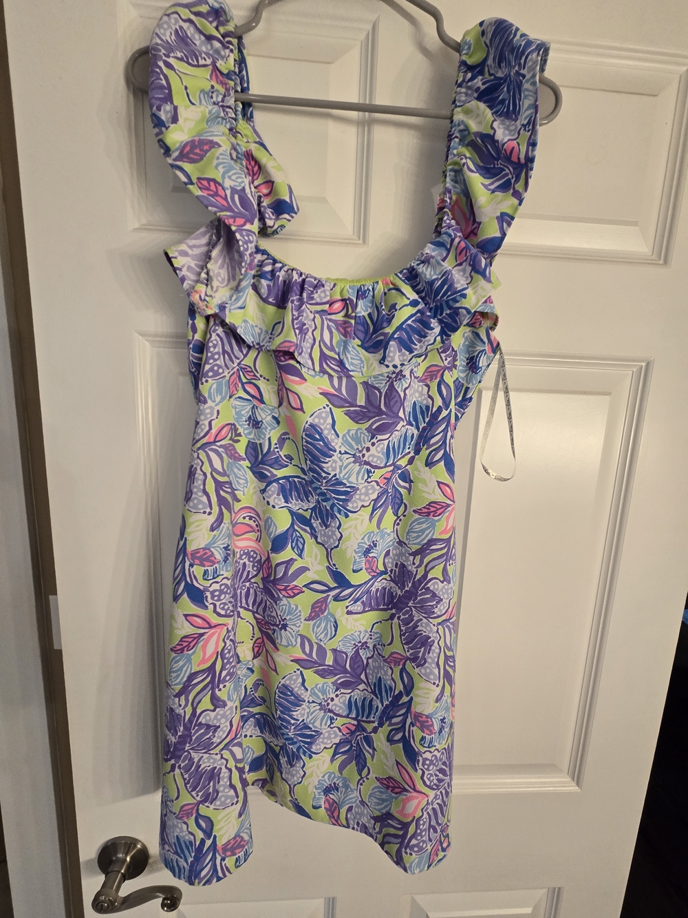 MOMMY AND ME Lilly Pulitzer Purple, Lime & Pink Floral Ruffle Romper and Dress.